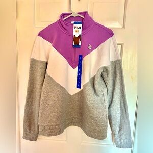 Women’s Fila quarter zip sweatshirt size L